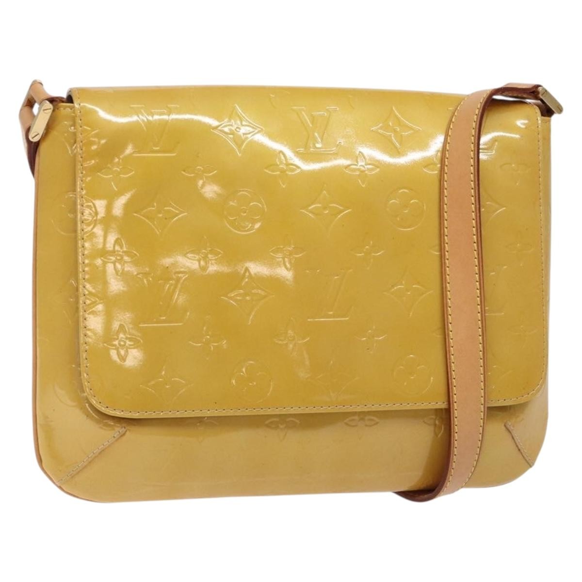 Louis Vuitton Thompson Street Handbag Monogram Vernis, BEIGE, PATENT_LEATHER, Handbag