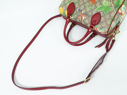 Gucci Convertible Boston Bag Tian Print GG Coated Canvas, MULTICOLOUR, CANVAS, Travel bag