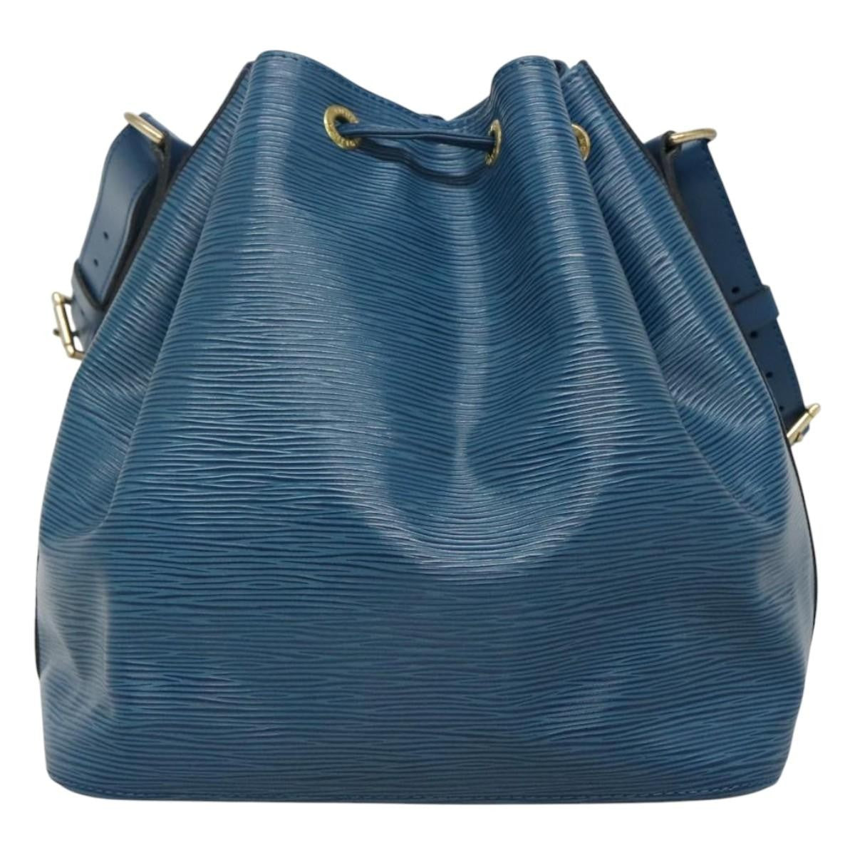 Louis Vuitton Petit Noe Handbag Epi Leather, BLUE, LEATHER, Handbag
