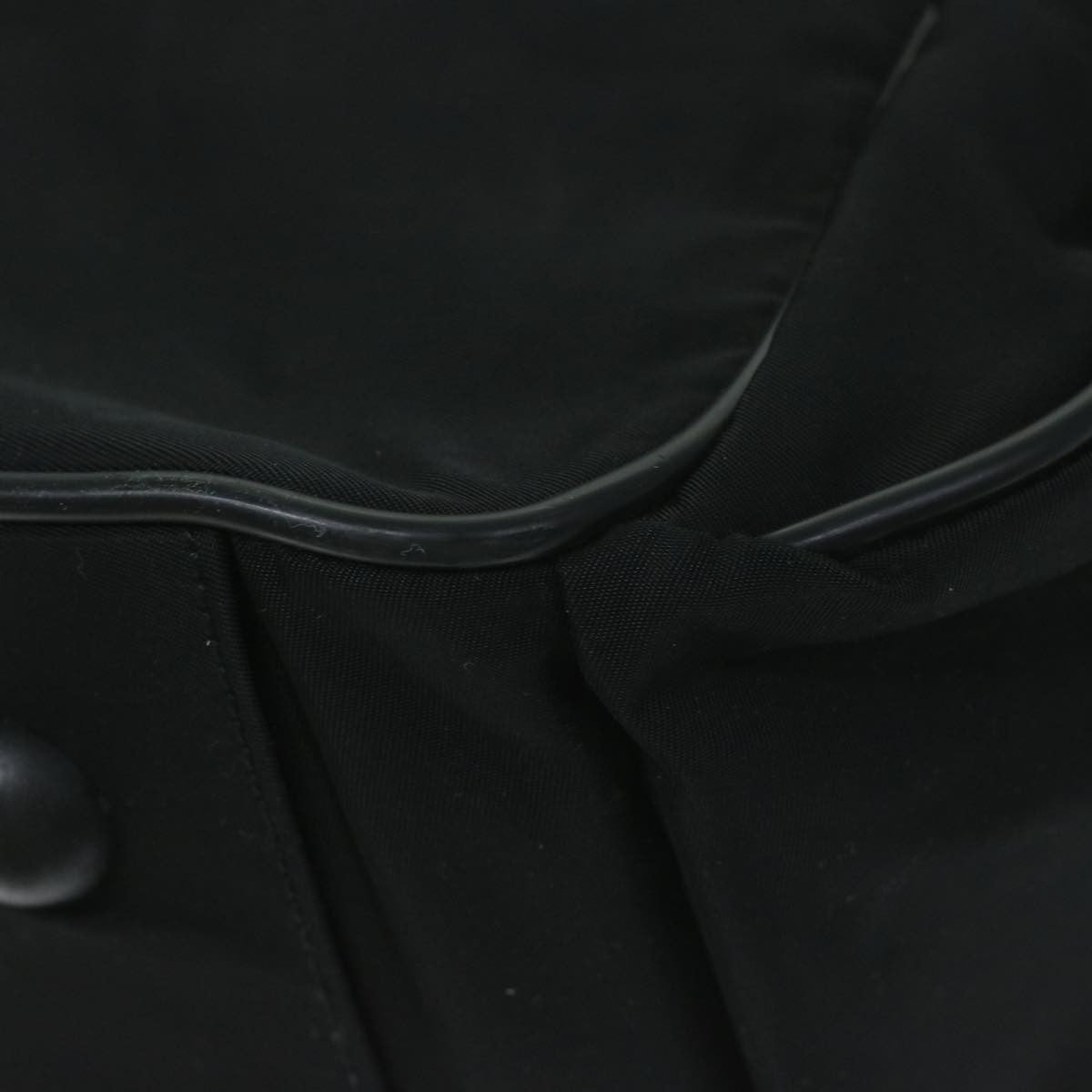 Prada Vintage Zip Handbag Tessuto, BLACK, NYLON, Handbag