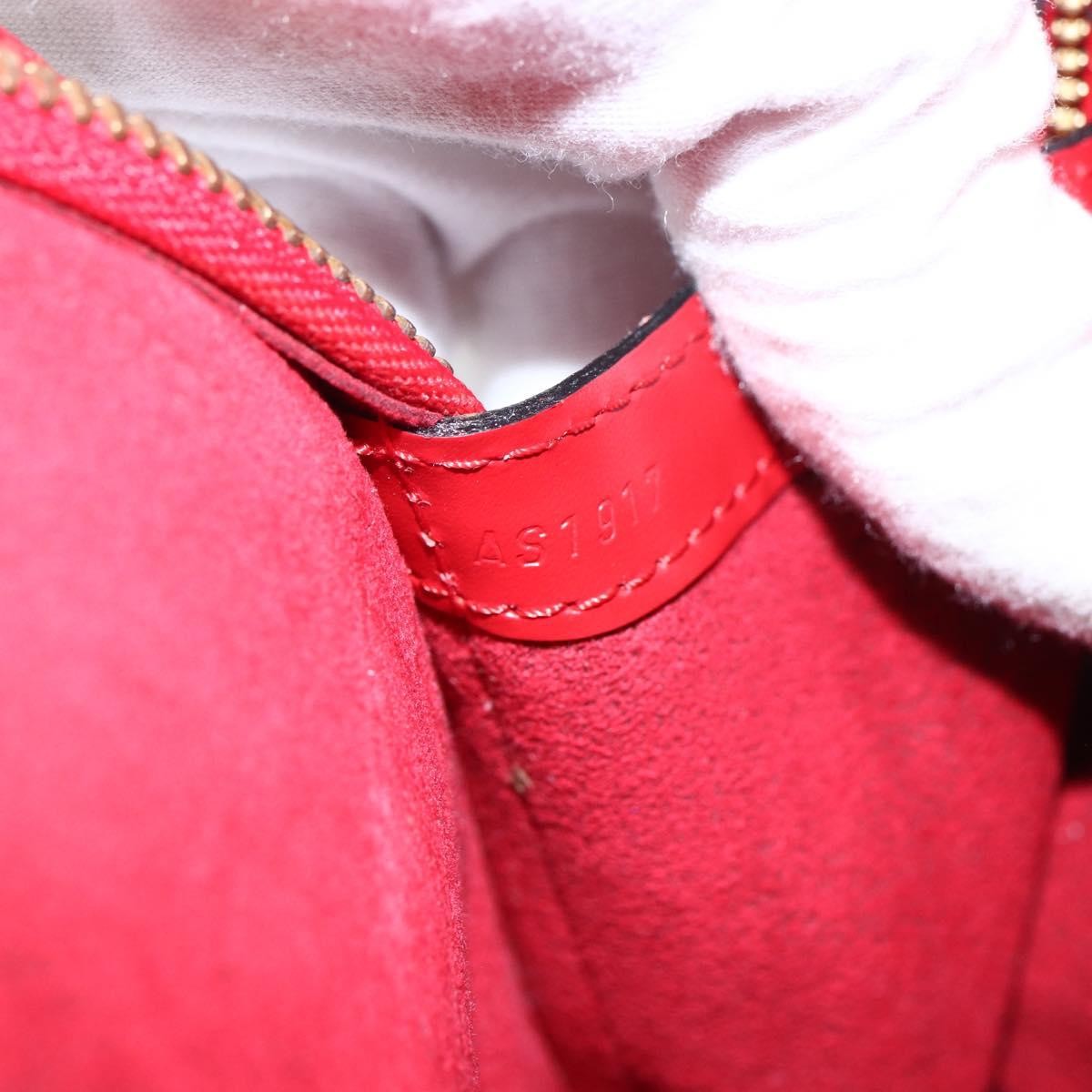 Louis Vuitton Lussac Handbag Epi Leather, RED, LEATHER, Shoulder bag