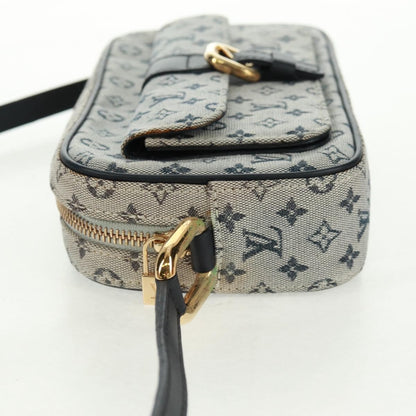 Louis Vuitton Juliette Crossbody Bag Mini Lin, BLUE, CANVAS, Shoulder bag