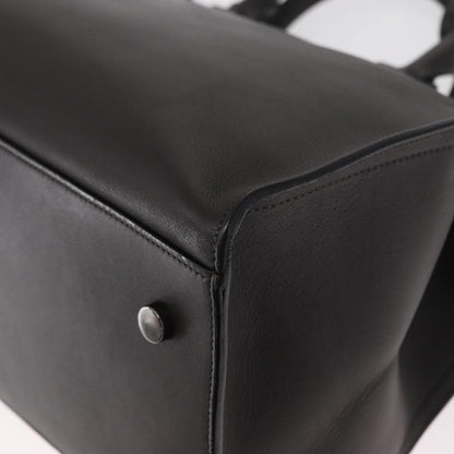 Saint Laurent Monogram Cabas Leather, GRAY, LEATHER, Tote bag