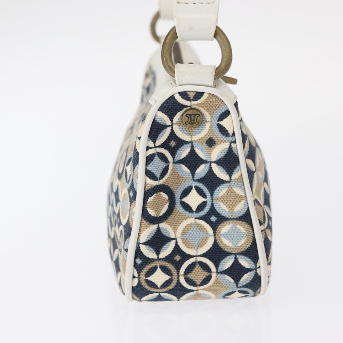Celine Vintage Pochette Shoulder Bag Canvas, NAVY, CANVAS, Clutche & pouche