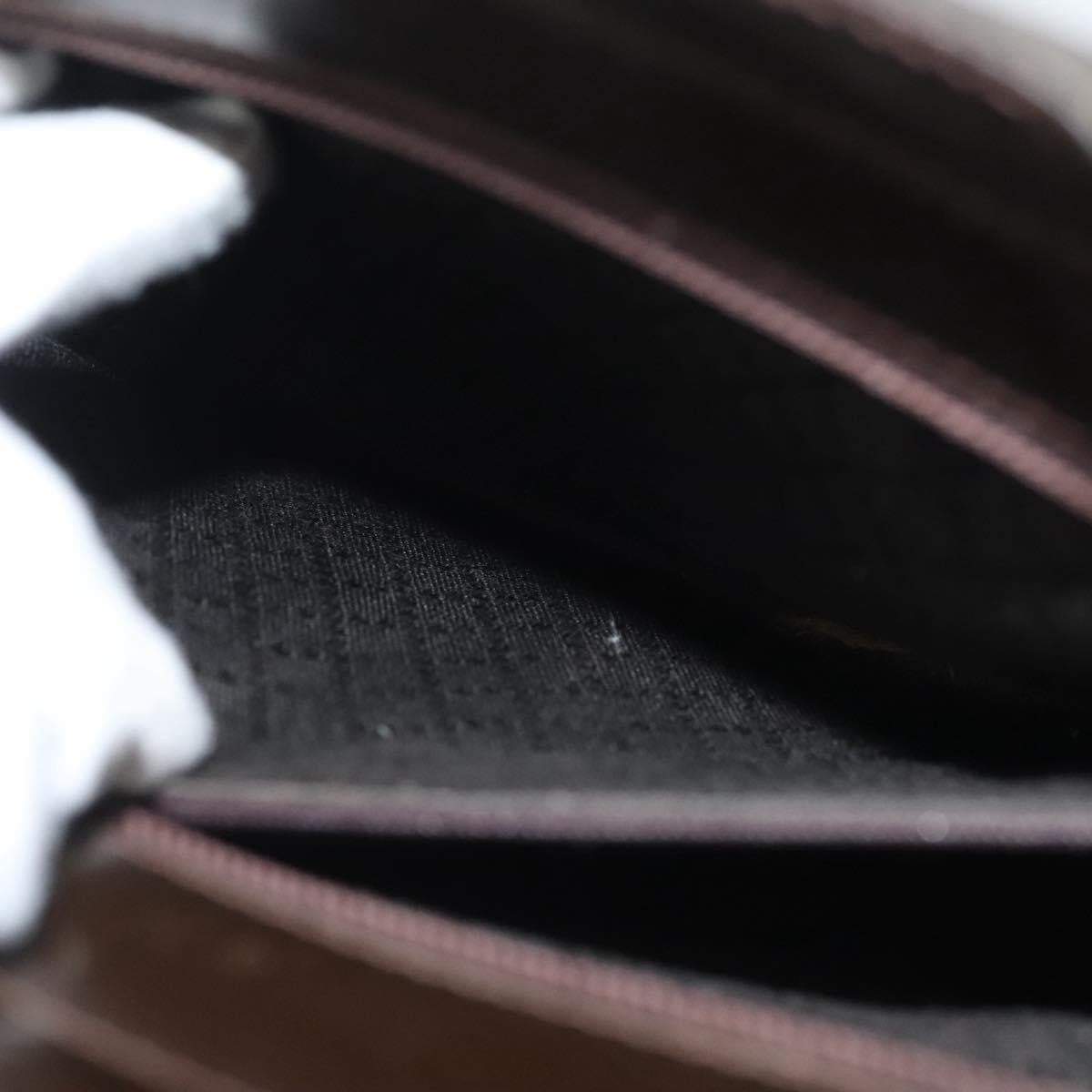 Gucci Vintage Bamboo Handle Bag Nylon, BROWN, NYLON, Handbag