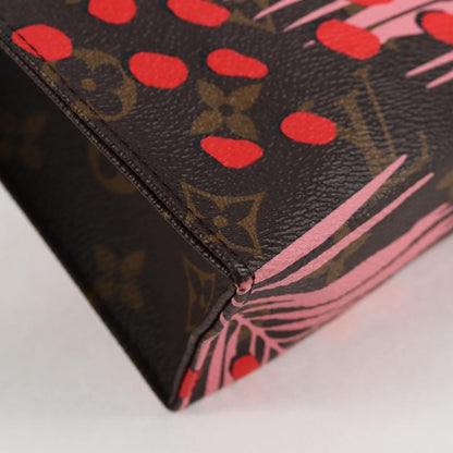 Louis Vuitton Toiletry Pouch Limited Edition Monogram Jungle Dots, BROWN, CANVAS, Toiletry Case