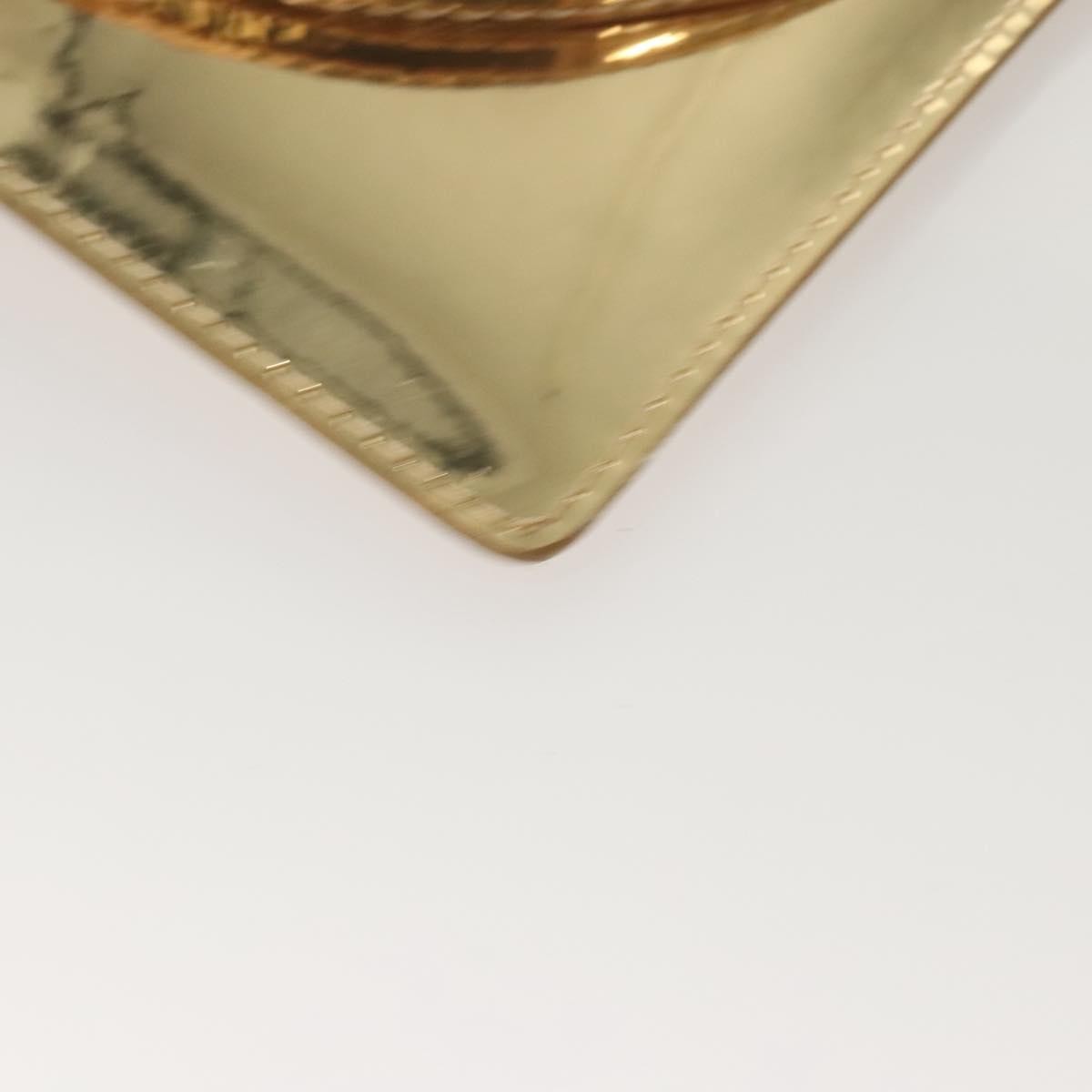 Louis Vuitton Pochette Plate Monogram mirror, GOLD, CANVAS, Clutche & pouche