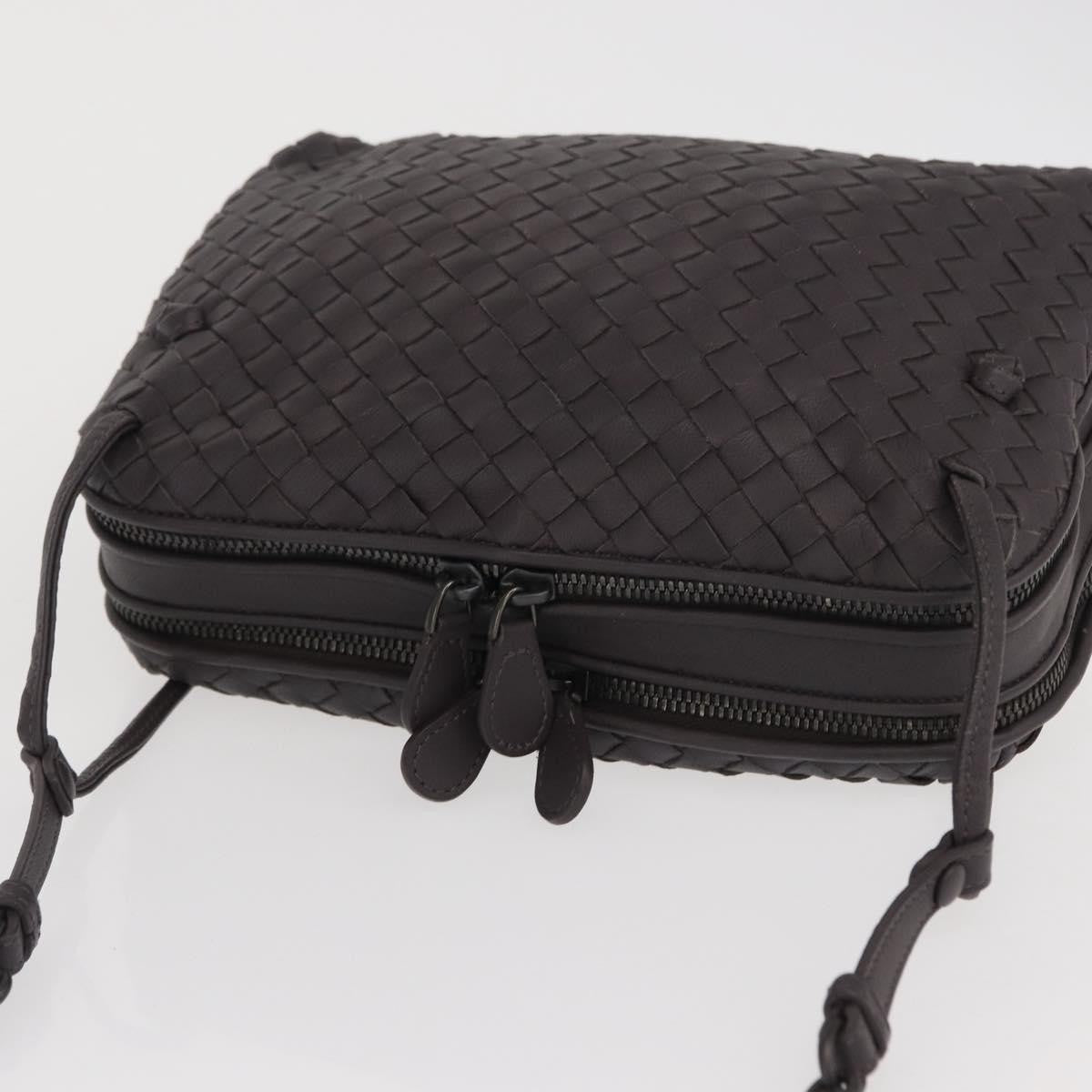 Bottega Veneta Nodini Crossbody Bag Intrecciato Nappa, BROWN, LEATHER, Shoulder bag
