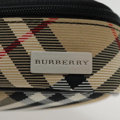 Burberry Nova check Pochette Nylon, BEIGE, NYLON, Clutche & pouche