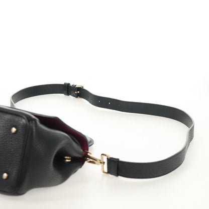 Christian Dior Lady Dior Bag Leather, BLACK, LEATHER, Handbag