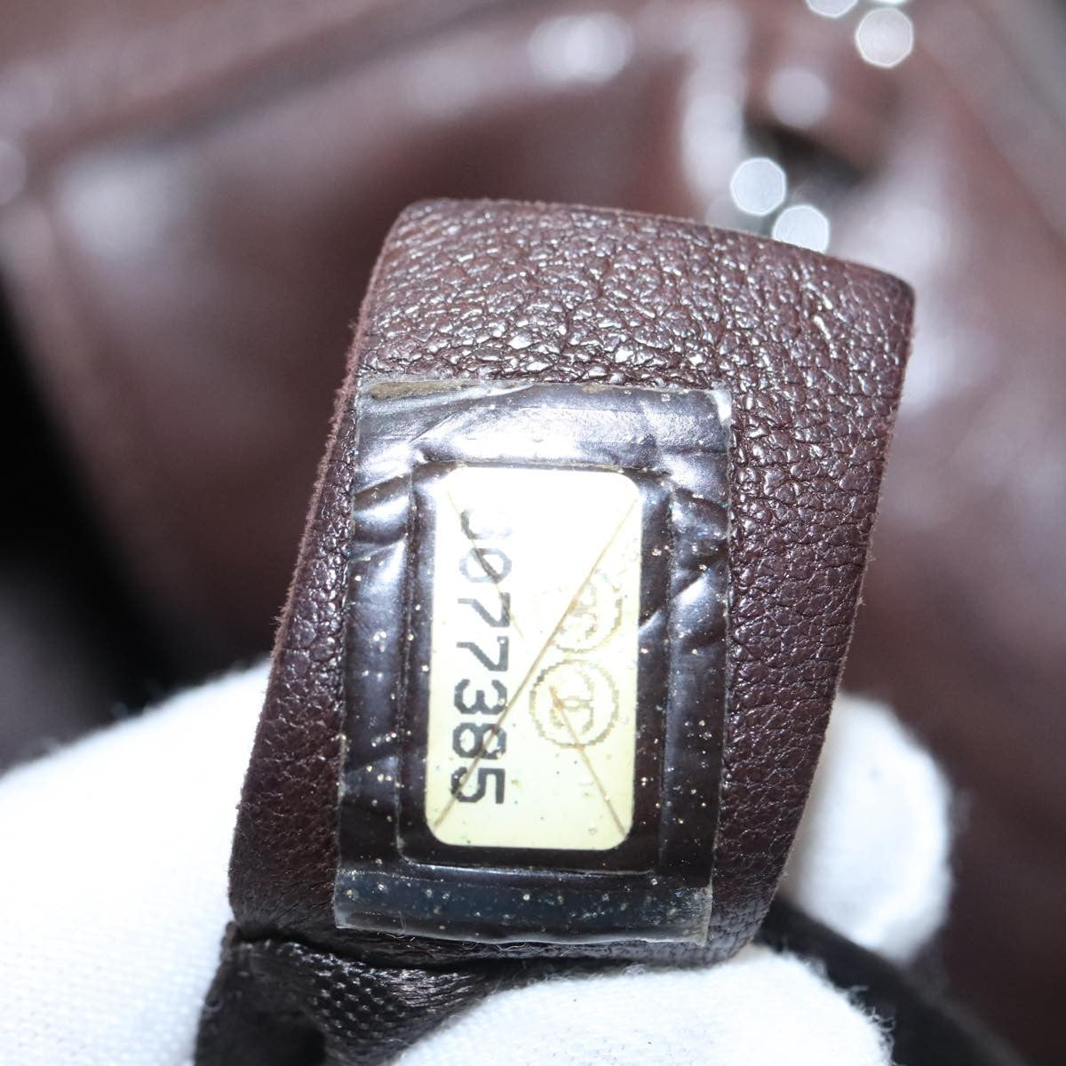 Chanel Vintage Chain Around Shoulder Bag Leather, BROWN, LEATHER, Shoulder bag