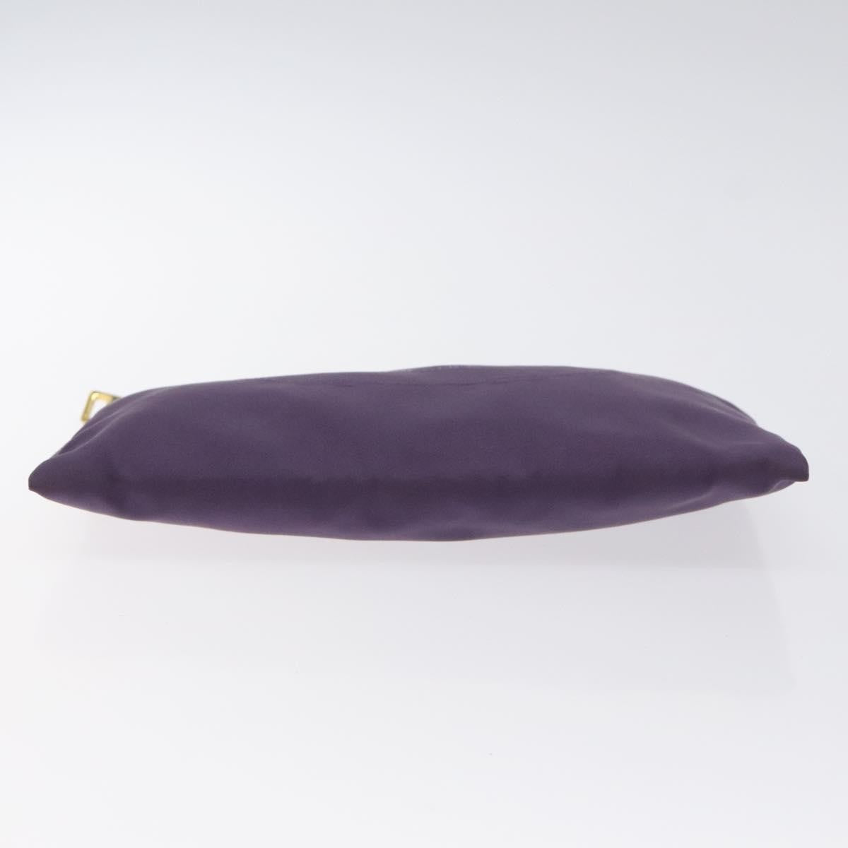 Prada Zip Pouch Tessuto, PURPLE, NYLON, Clutche & pouche