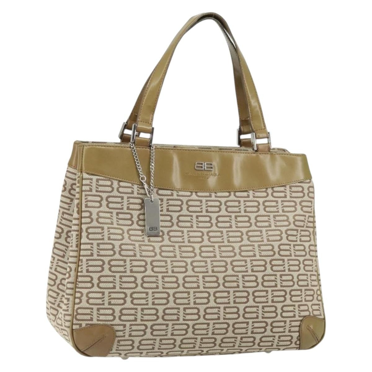 Balenciaga Vintage handbag Canvas, BEIGE, CANVAS, Handbag
