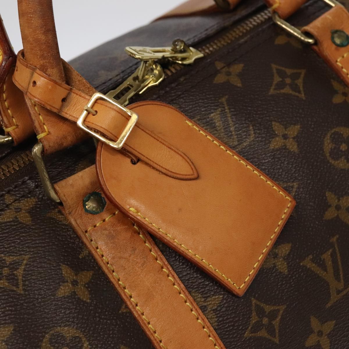 Louis Vuitton Keepall Bag Monogram Canvas, BROWN, CANVAS, Travel bag