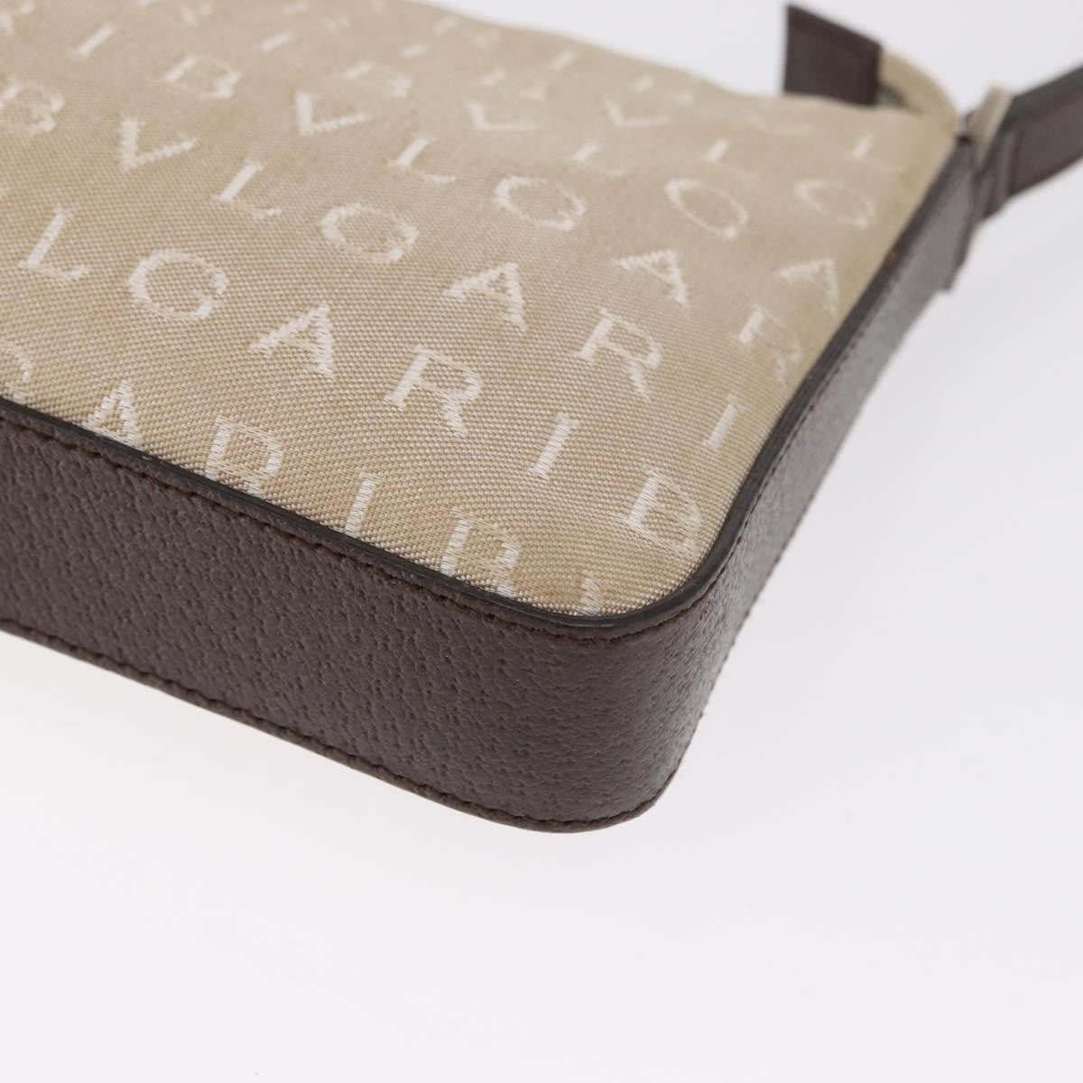 Bvlgari Pouch Canvas, BEIGE, CANVAS, Clutche & pouche