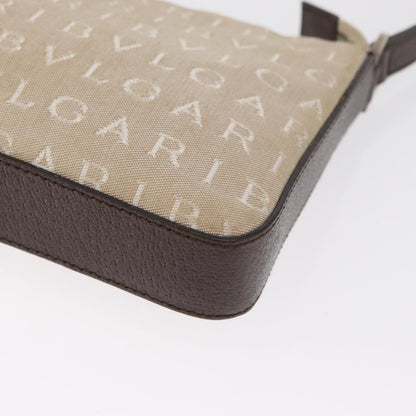 Bvlgari Pouch Canvas, BEIGE, CANVAS, Clutche & pouche