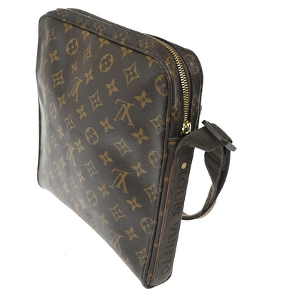 Louis Vuitton Trotteur Beaubourg Handbag Monogram Canvas, BROWN, CANVAS, Shoulder bag