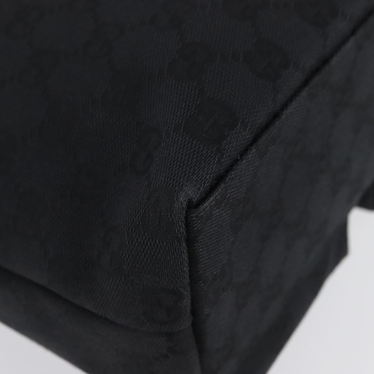 Gucci Double Pocket Tote GG Canvas, BLACK, CANVAS, Handbag