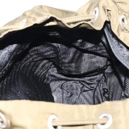 Prada Double Front Pocket Backpack Tessuto, KHAKI, NYLON, Backpack
