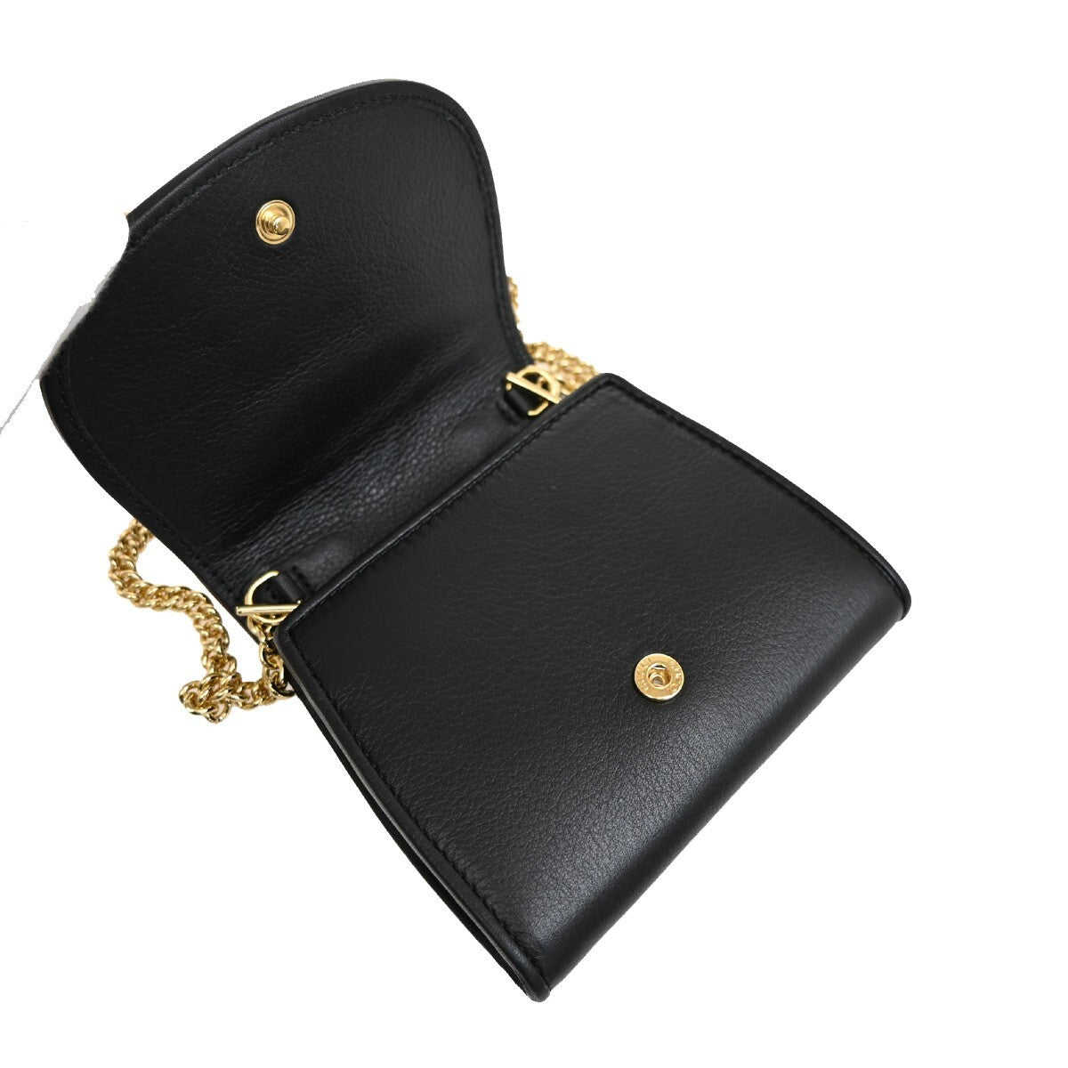 Gucci Blondie NM Chain Flap Bag Leather, BLACK, LEATHER, Shoulder bag