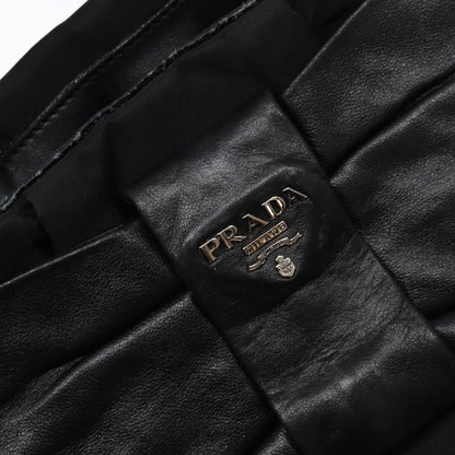 Prada Bow Tote Tessuto, SILVER, NYLON, Handbag