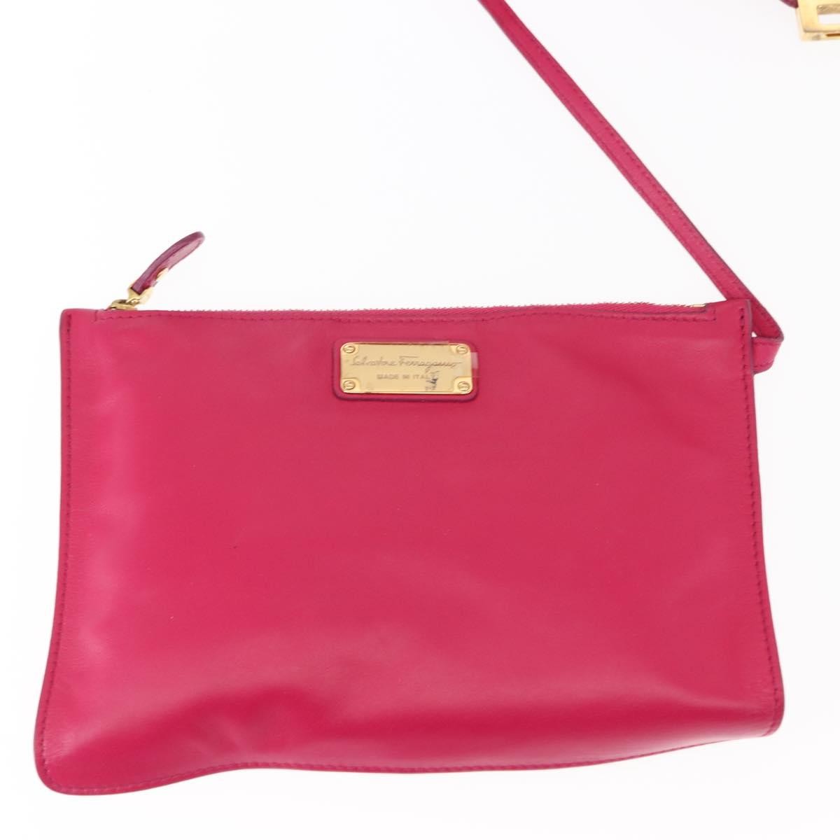Salvatore Ferragamo Sookie Satchel Leather, PINK, LEATHER, Handbag