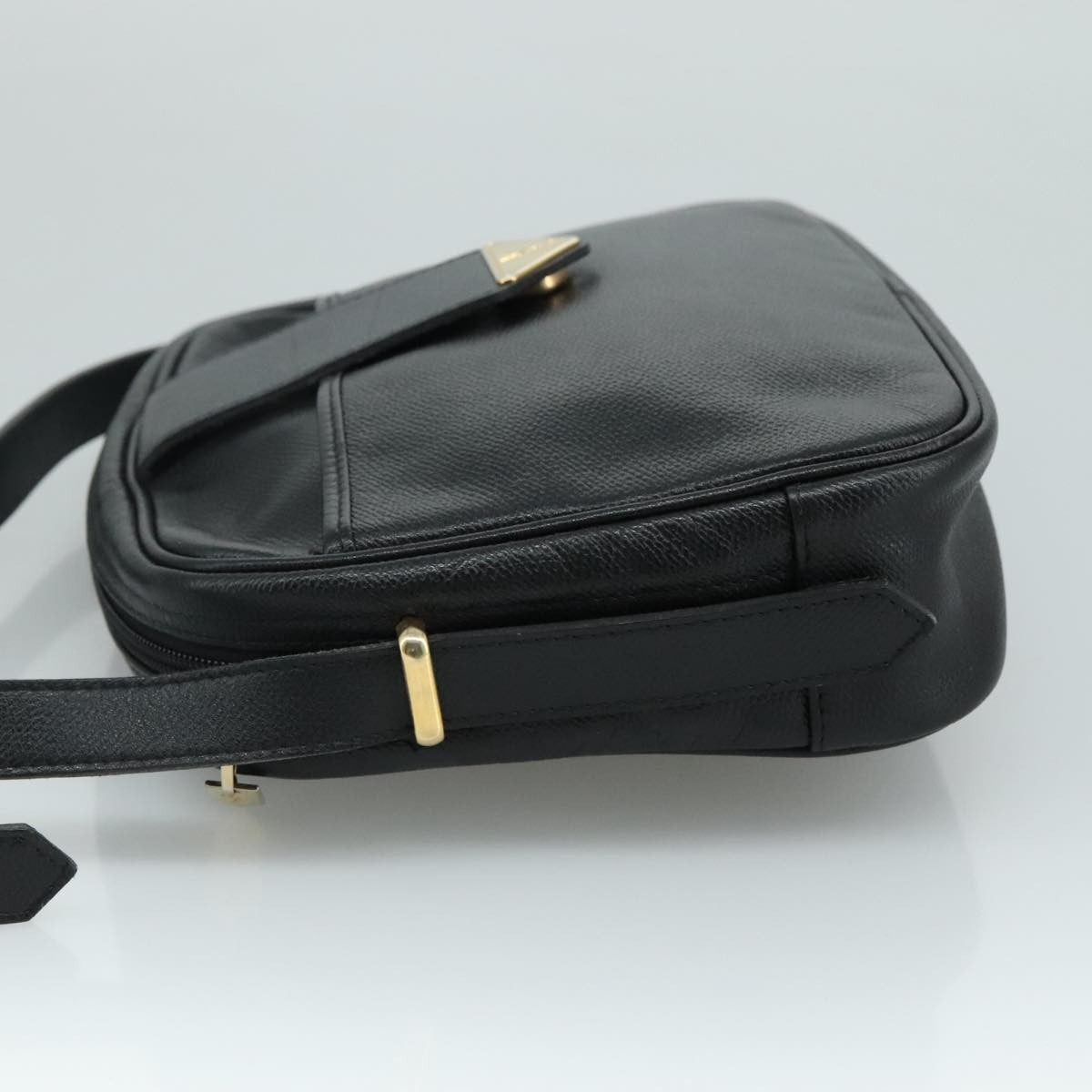 Saint Laurent Vintage Shoulder Bag Leather, BLACK, LEATHER, Shoulder bag