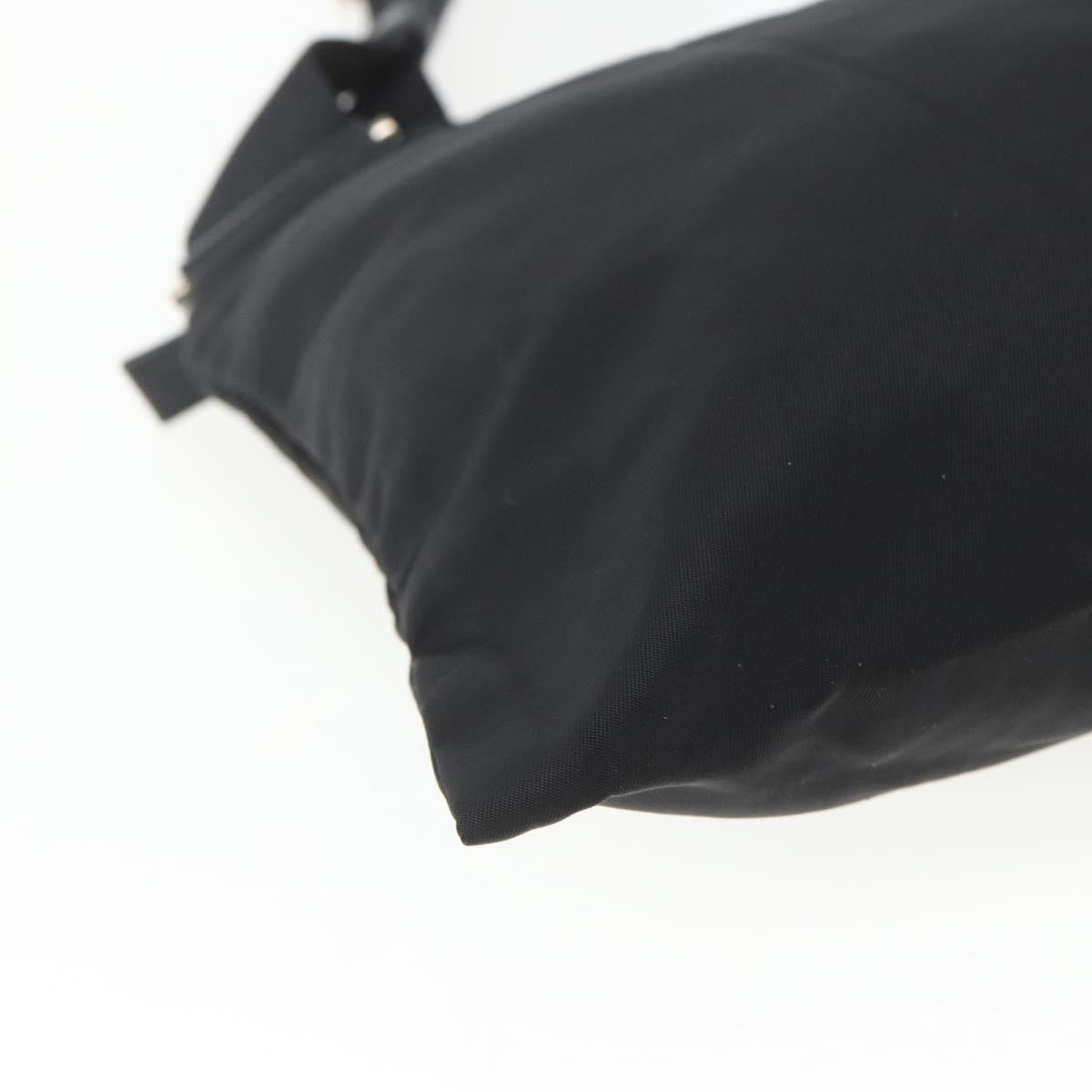 Prada Flat Messenger Bag Tessuto, BLACK, NYLON, Shoulder bag