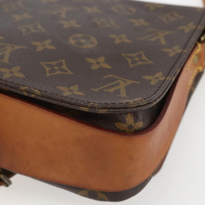 Louis Vuitton Cartouchiere Handbag Monogram Canvas, BROWN, CANVAS, Shoulder bag