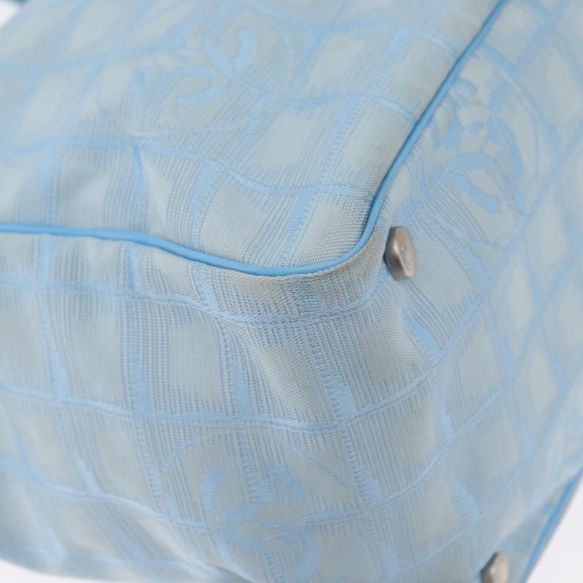 Chanel Travel Line Tote Nylon, BLUE, NYLON, Tote bag