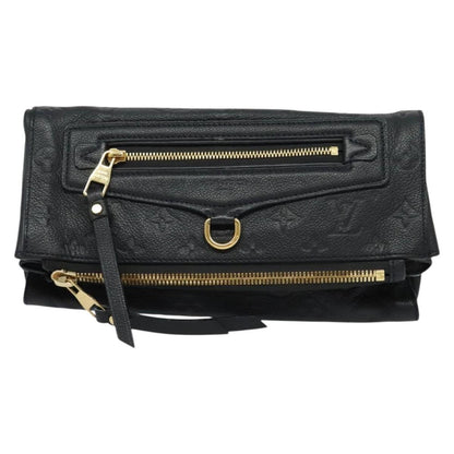Louis Vuitton Petillante Clutch Monogram Empreinte Leather, BLACK, LEATHER, Clutche & pouche