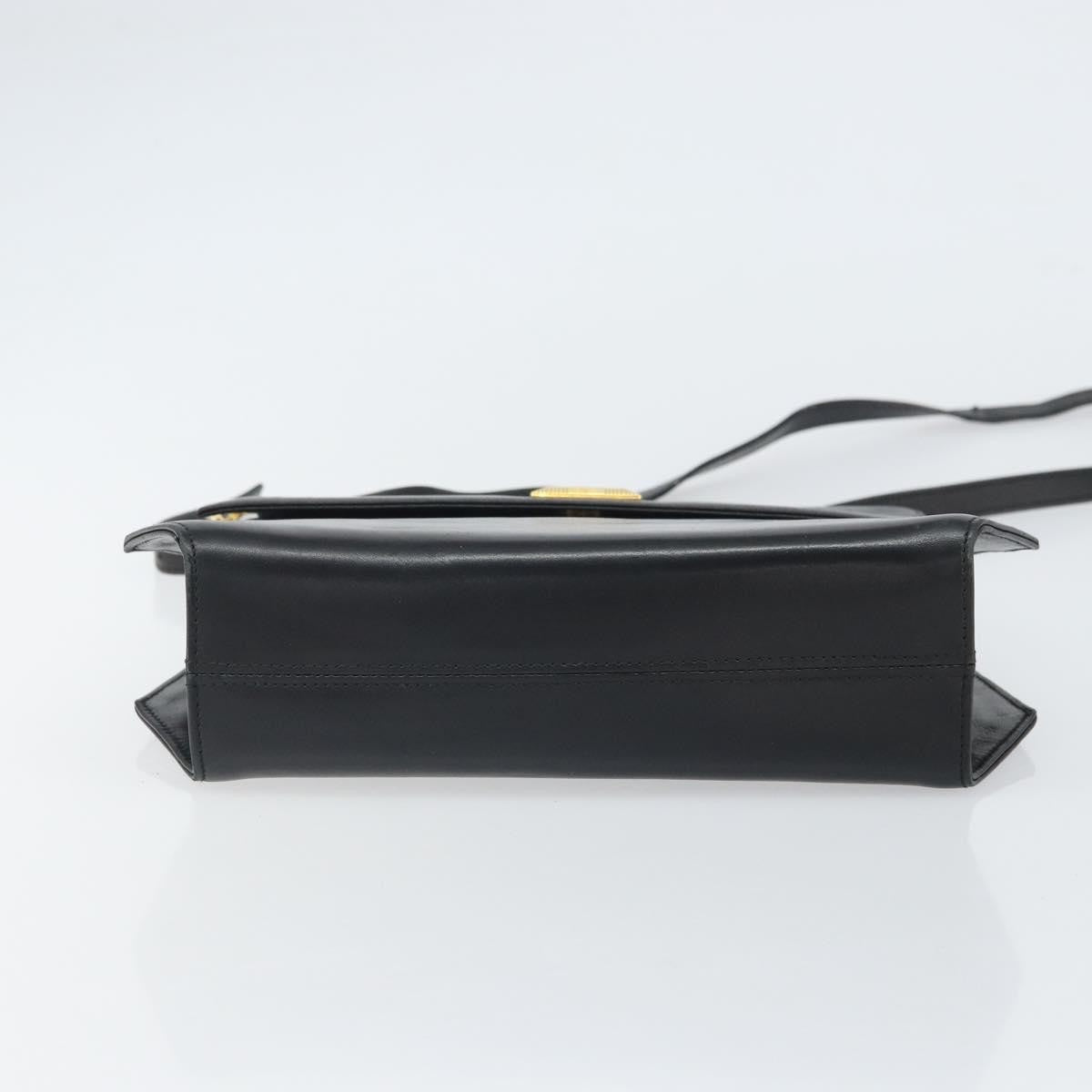 Salvatore Ferragamo Vintage Shoulder Bag Leather, BLACK, LEATHER, Shoulder bag