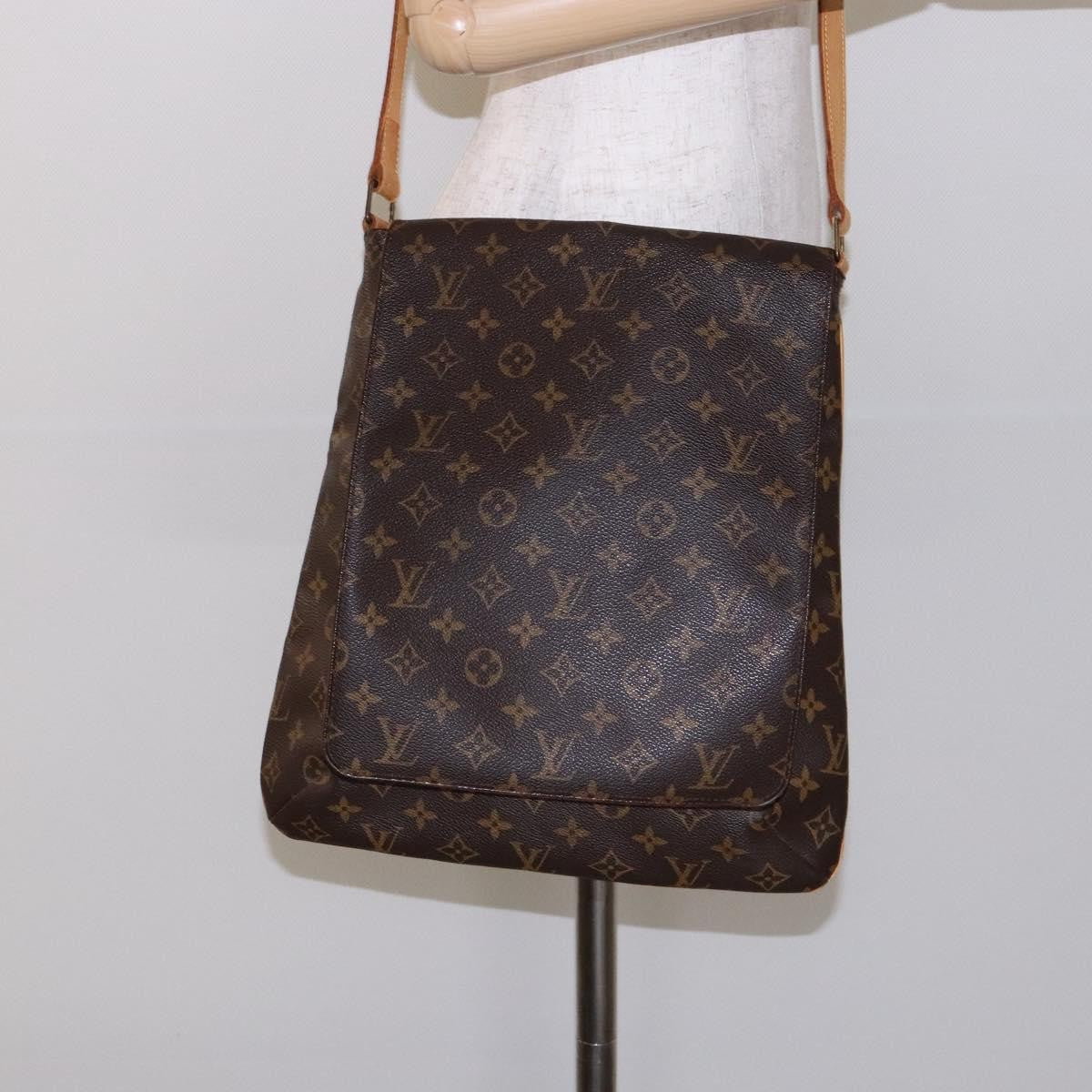 Louis Vuitton Musette Salsa Handbag Monogram Canvas, BROWN, CANVAS, Handbag