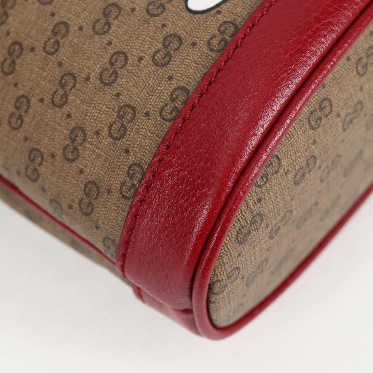 Gucci Doraemon Bucket Bag Printed Mini GG Coated Canvas, BEIGE, PVC, Crossbody bag