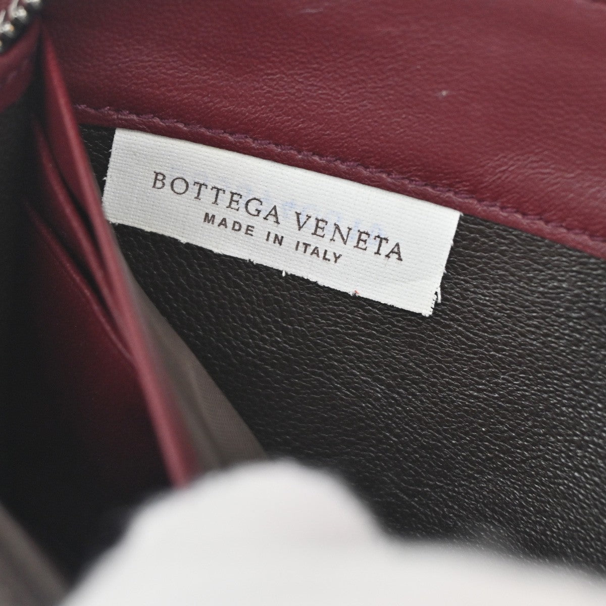 Bottega Veneta Intrecciato Long Zip  Wallet Leather, BURGUNDY, LEATHER, Wallets