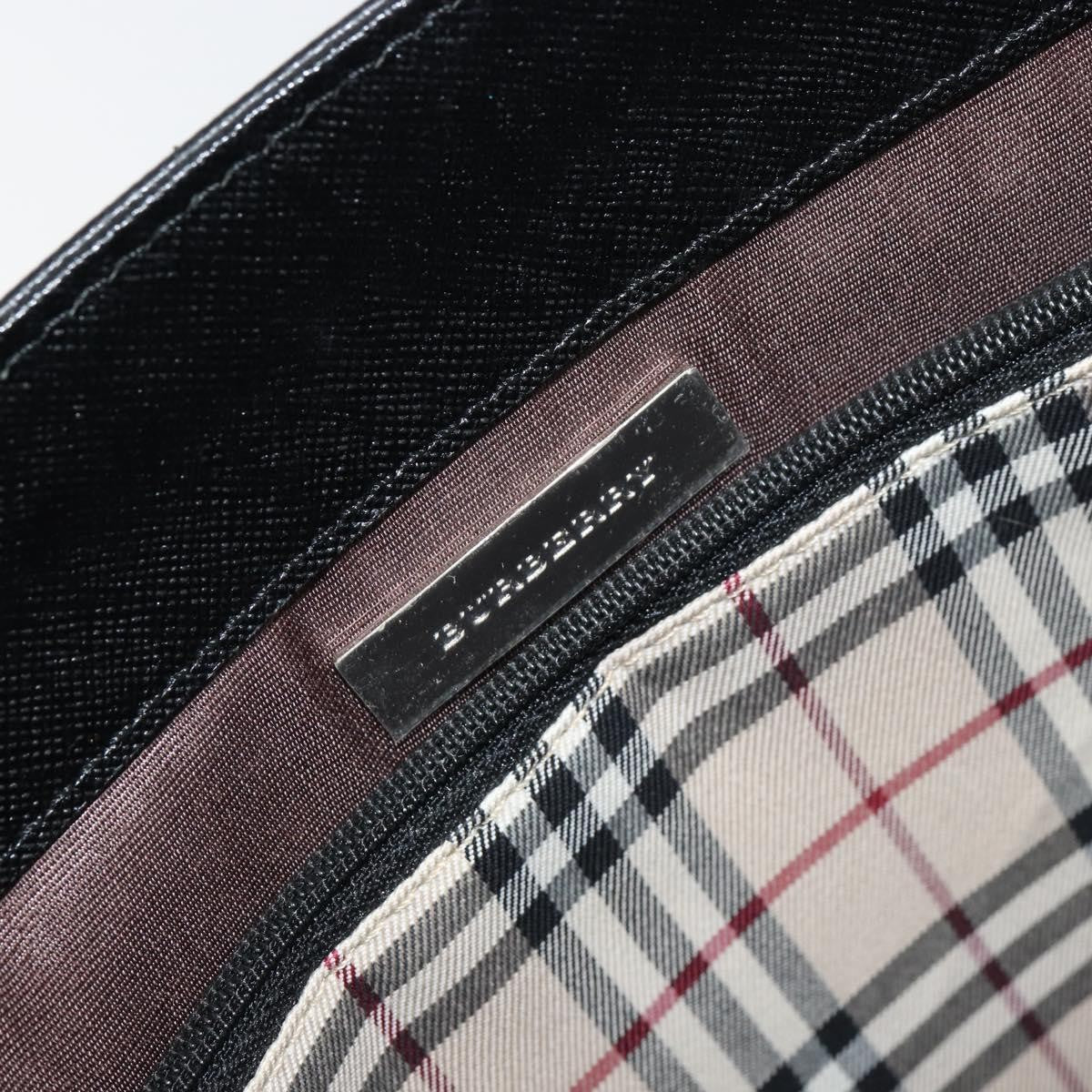 Burberry Vintage tote bag Leather, BLACK, LEATHER, Tote bag
