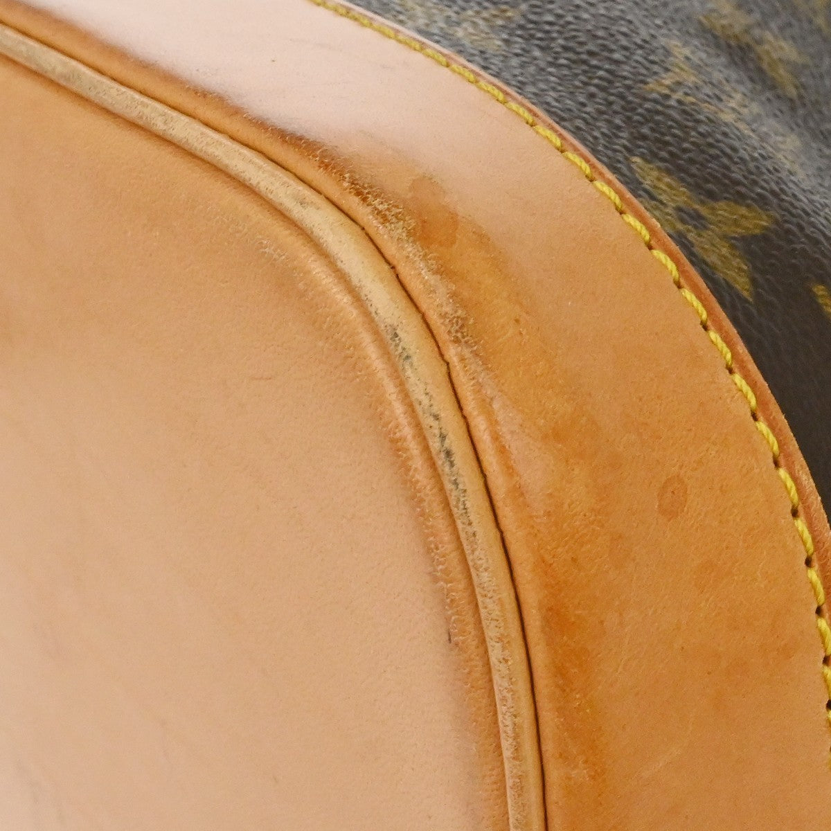 Louis Vuitton Alma Handbag Monogram Canvas, Brown, Canvas, Handbag