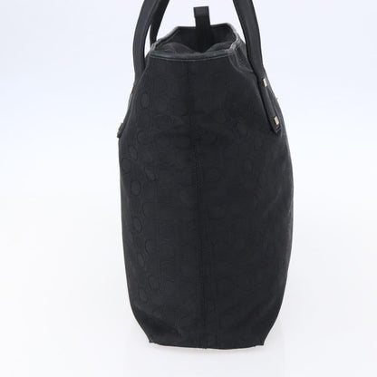 Salvatore Ferragamo Gancini Tote Gancini Canvas, BLACK, CANVAS, Tote bag