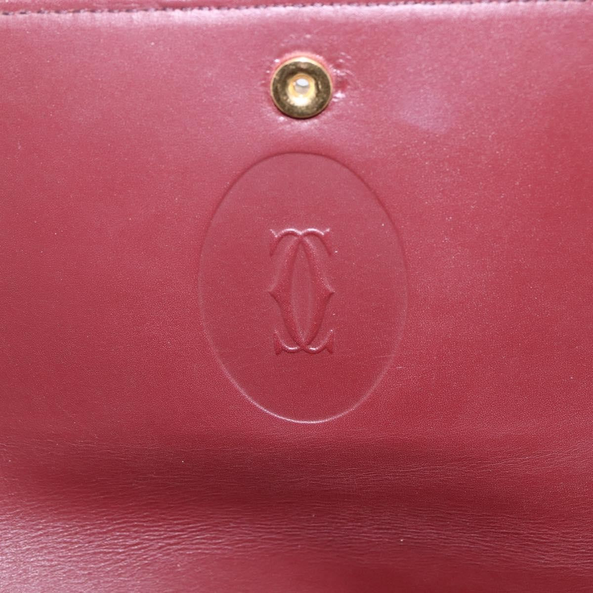 cartier Must de Cartier Shoulder Bag Leather, BURGUNDY, LEATHER, Shoulder bag