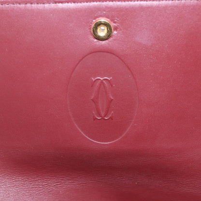 cartier Must de Cartier Shoulder Bag Leather, BURGUNDY, LEATHER, Shoulder bag