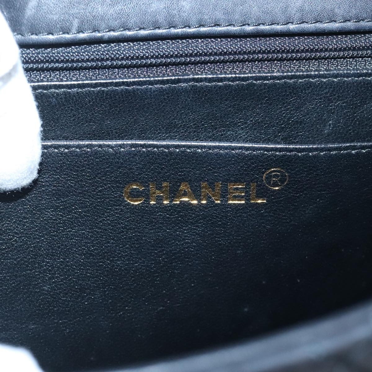 Chanel Vintage CC Turnlock Satchel Leather, BLACK, LEATHER, Handbag
