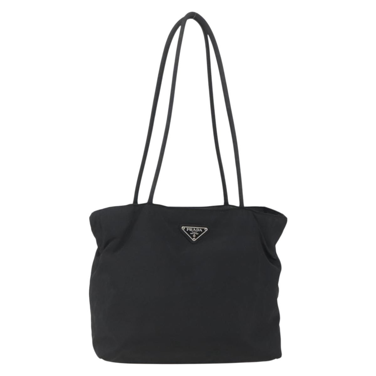Prada Open Tote Re-Nylon, BLACK, NYLON, Shoulder bag