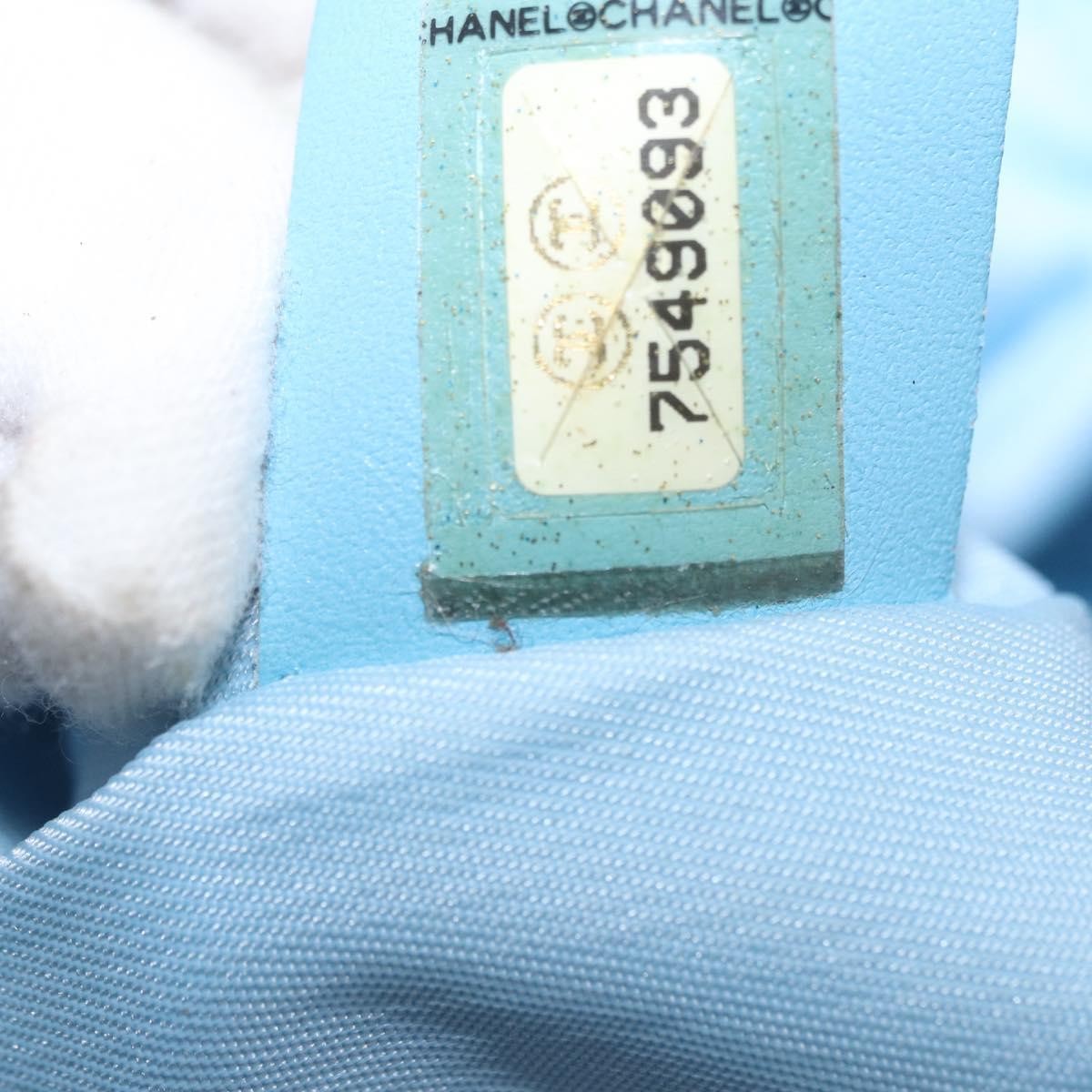 Chanel Travel Line Tote Nylon, BLUE, NYLON, Tote bag