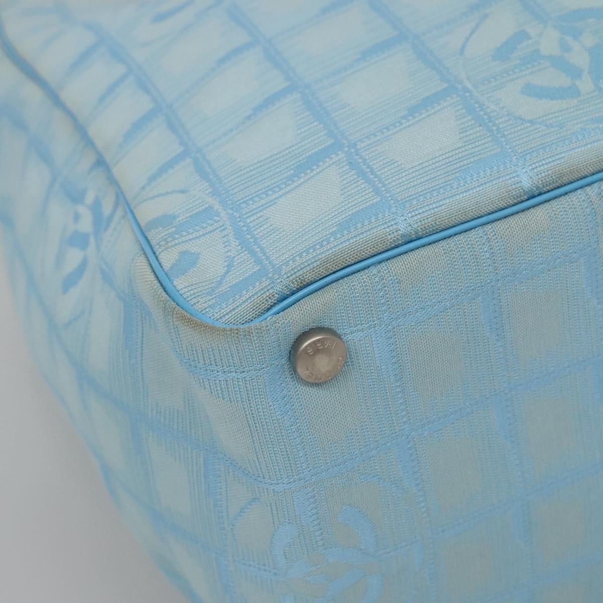 Chanel Travel Line Tote Nylon, BLUE, NYLON, Tote bag