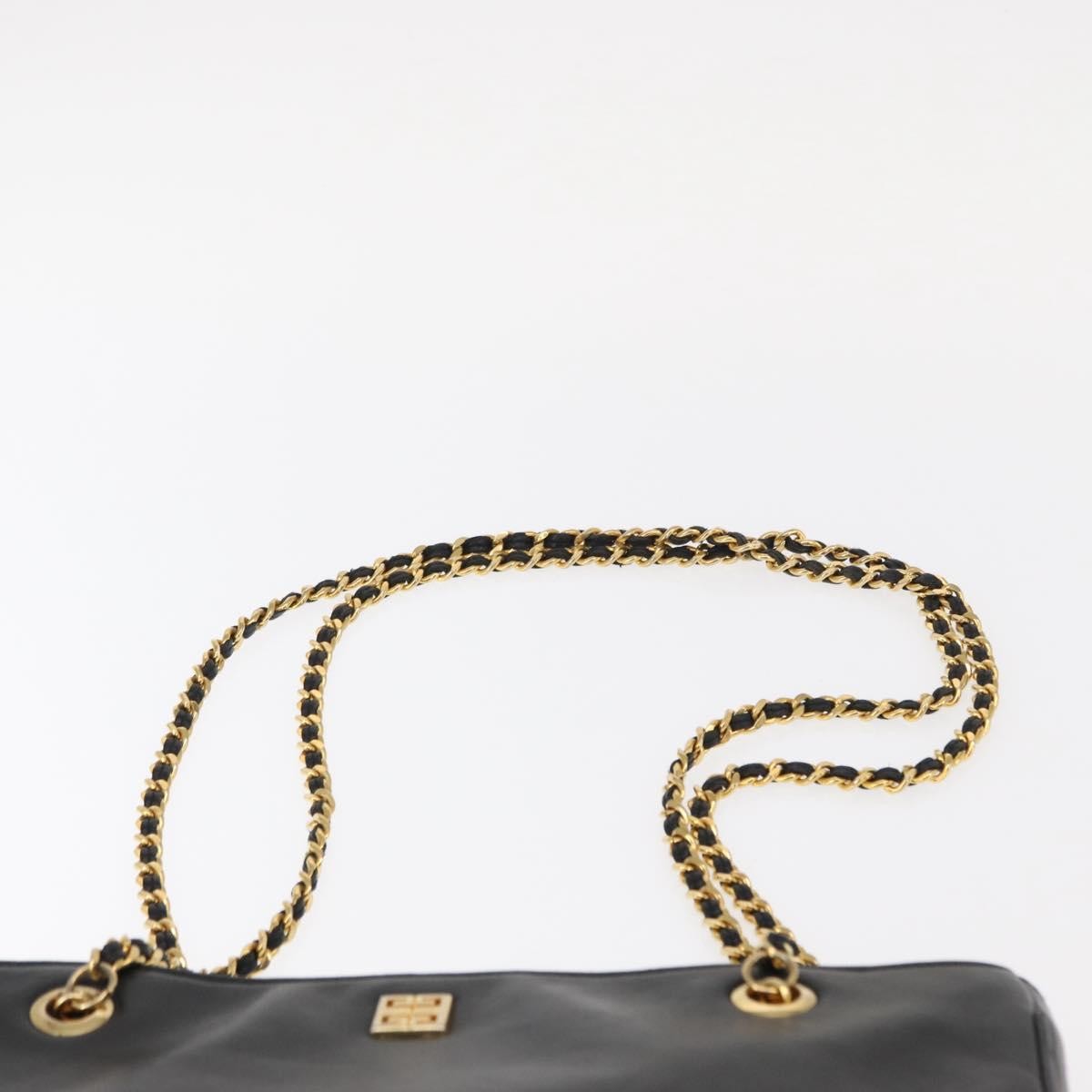 Givenchy Vintage 4G shoulder bag Leather, BLACK, LEATHER, Shoulder bag