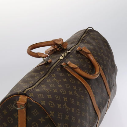 Louis Vuitton Keepall Bandouliere Bag Monogram Canvas, BROWN, CANVAS, Travel bag