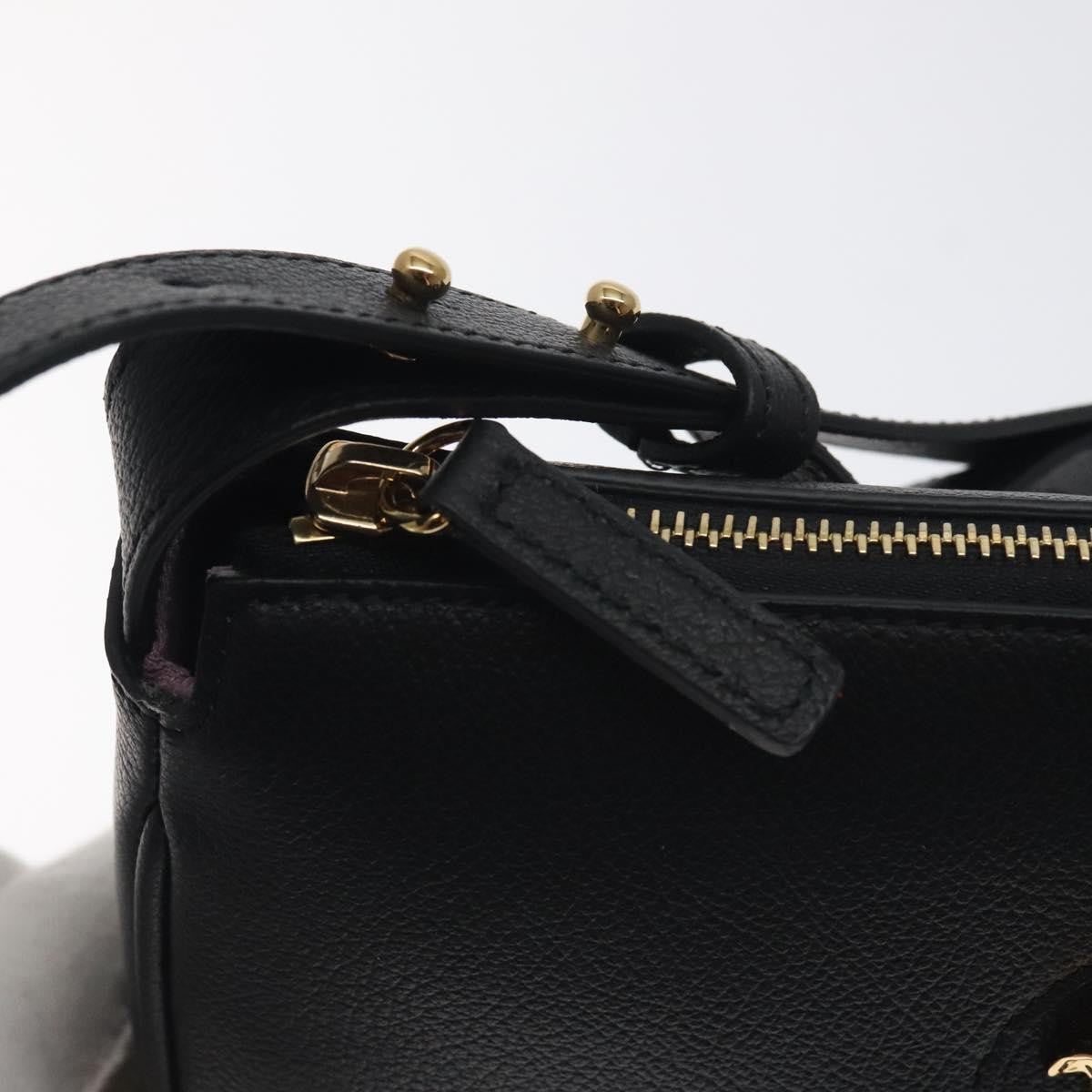 Versace Medusa Shoulder Bag Leather, BLACK, LEATHER, Shoulder bag