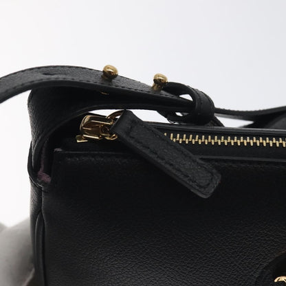 Versace Medusa Shoulder Bag Leather, BLACK, LEATHER, Shoulder bag