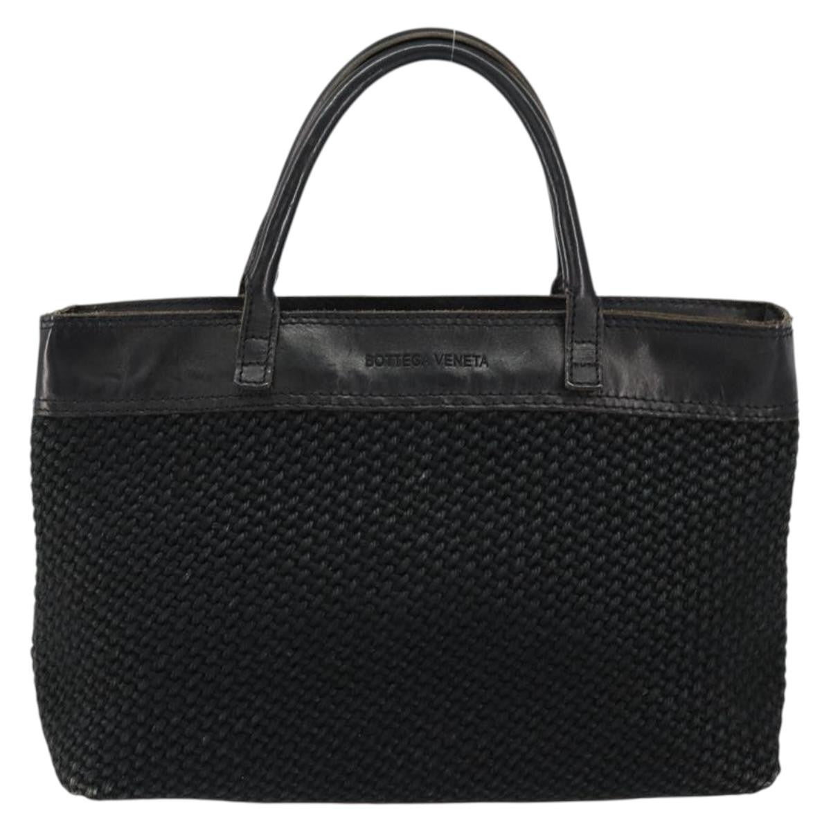 Bottega Veneta Vintage handbag Canvas, BLACK, CANVAS, Handbag