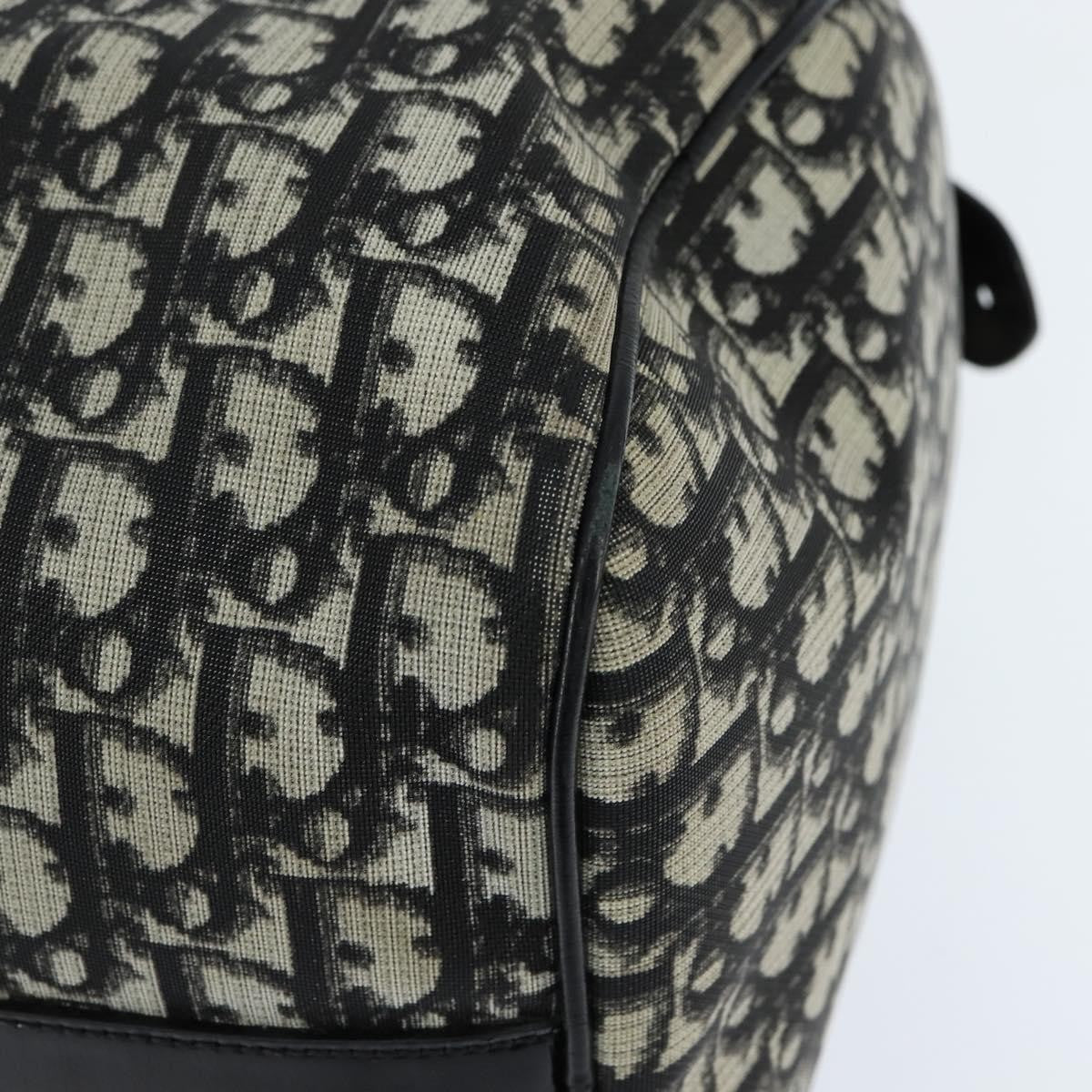 Christian Dior Vintage Trotter Boston Bag Diorissimo Canvas, BLACK, CANVAS, Handbag